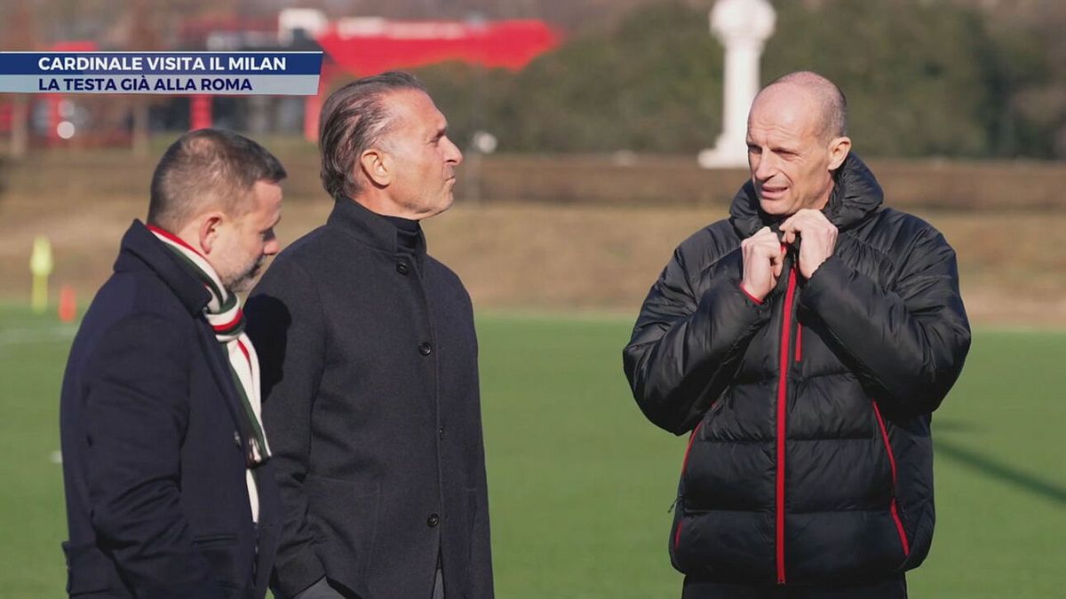 Cardinale visita il Milan