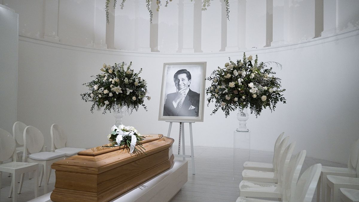 Camera ardente dello stilista Valentino Garavani, morto il 19 gennaio 2026 a 93 anni  