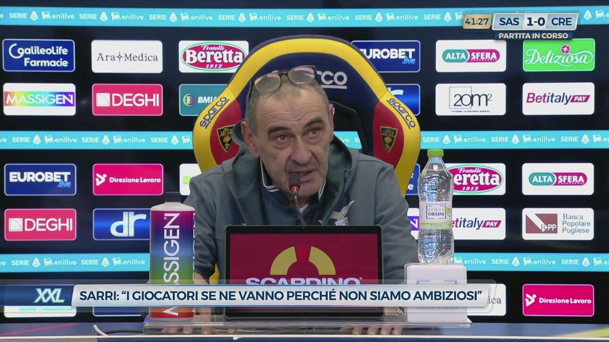 Sarri: "I giocatori se ne vanno perchè non siamo ambiziosi"
