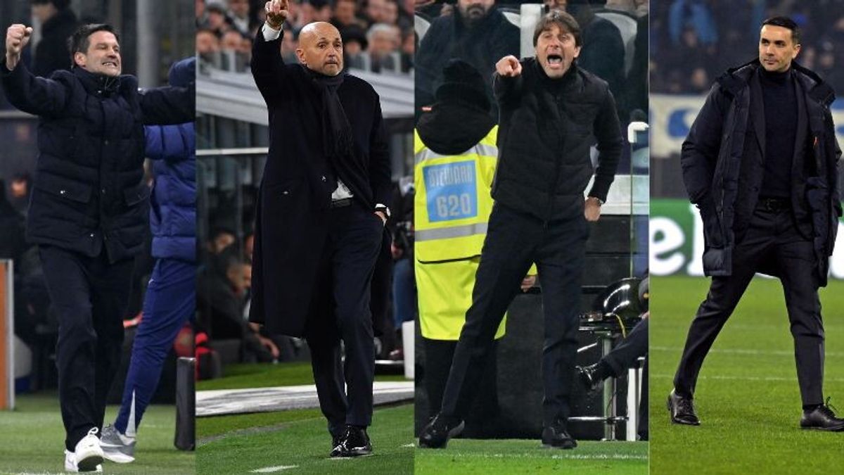 Chivu, Spalletti, Conte e Palladino