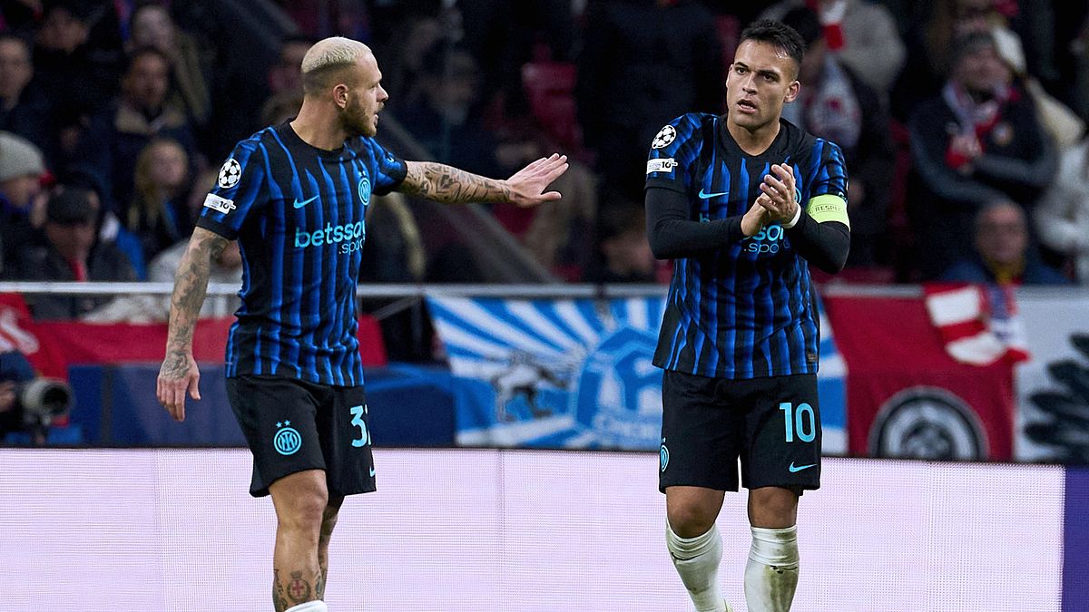 Federico Dimarco e Lautaro Martinez