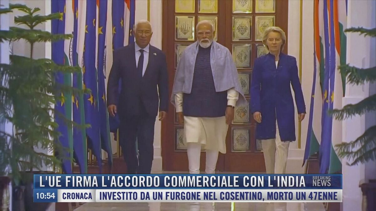Breaking News delle 11.00 | L'Ue firma l'accordo commerciale con l'India