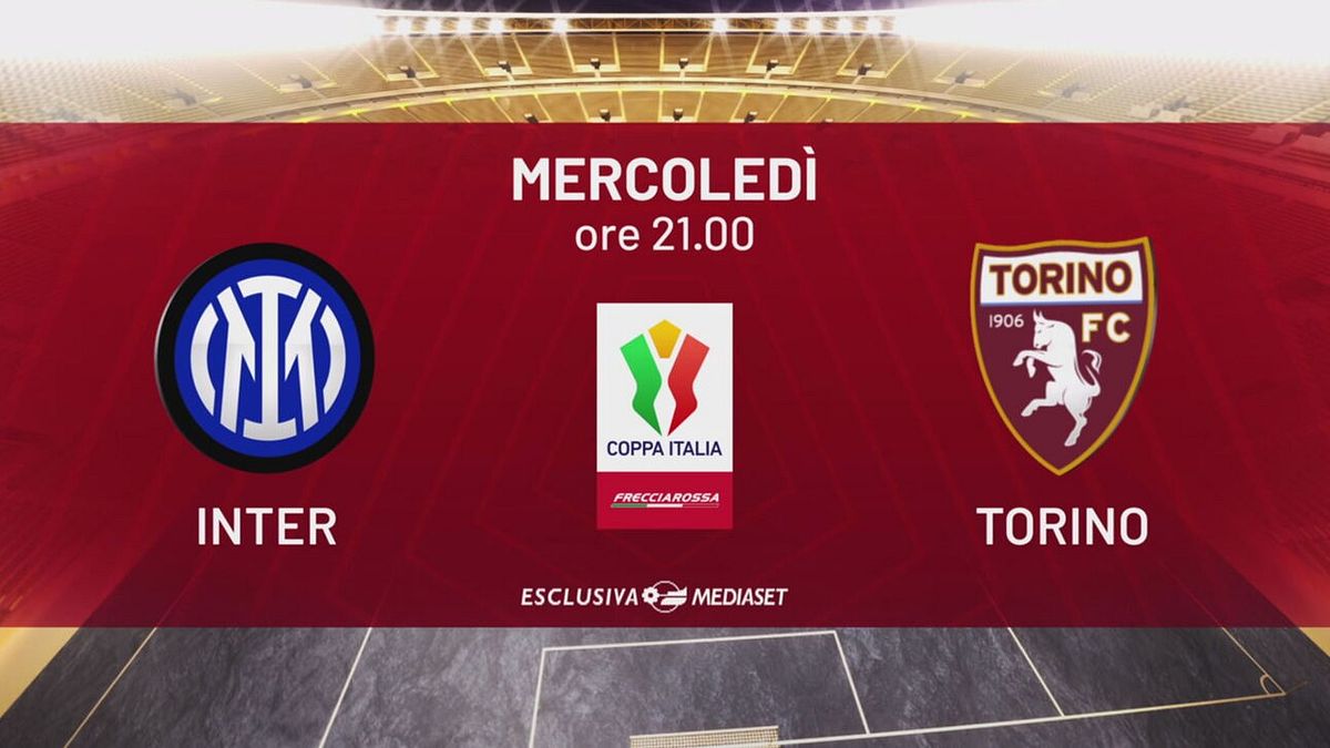 Inter-Torino: mercoledì 4 febbraio alle 21.00 su Italia 1
