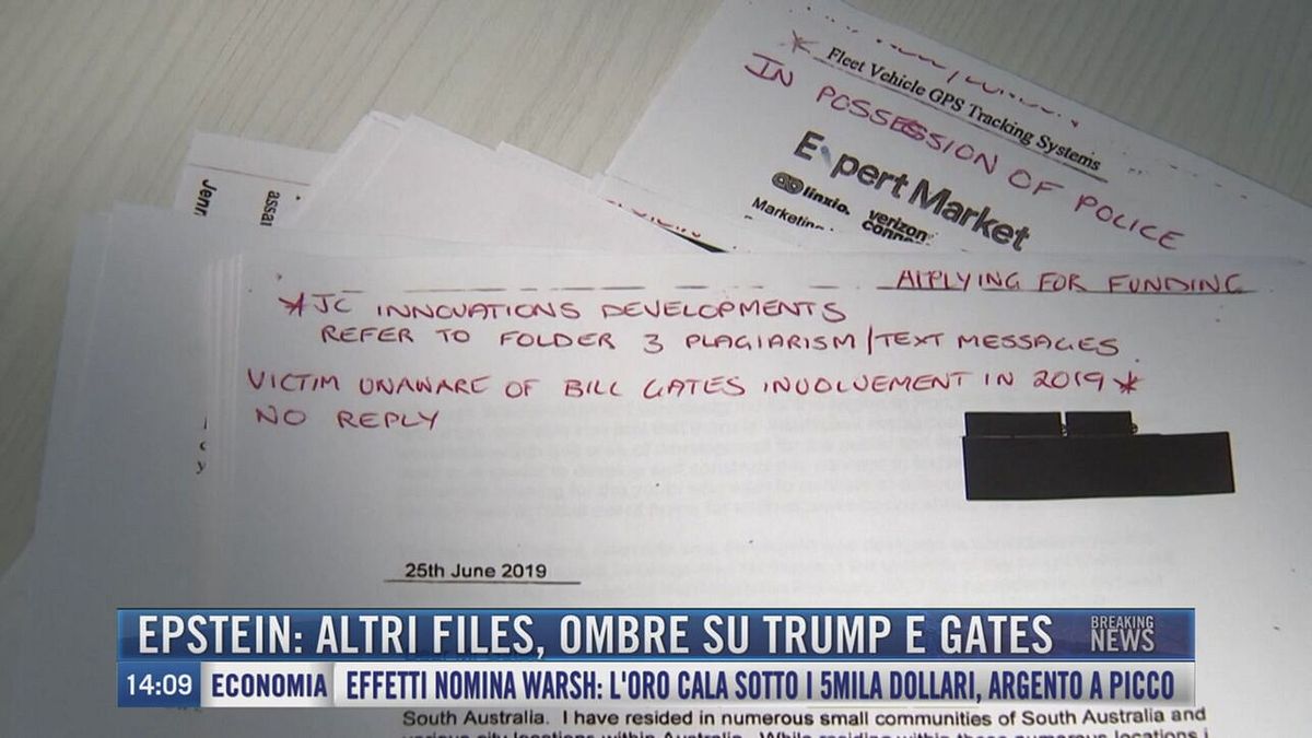 Breaking News delle 14.00 | Epstein: altri files, ombre su Trump e Gates