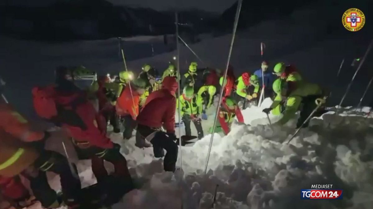 Valanga a Udine, le operazioni di ricerca e salvataggio del Soccorso alpino