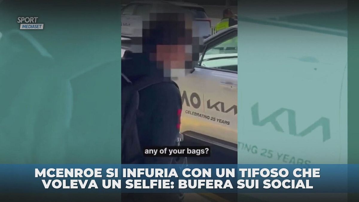 Bufera McEnroe: insulta il tifoso