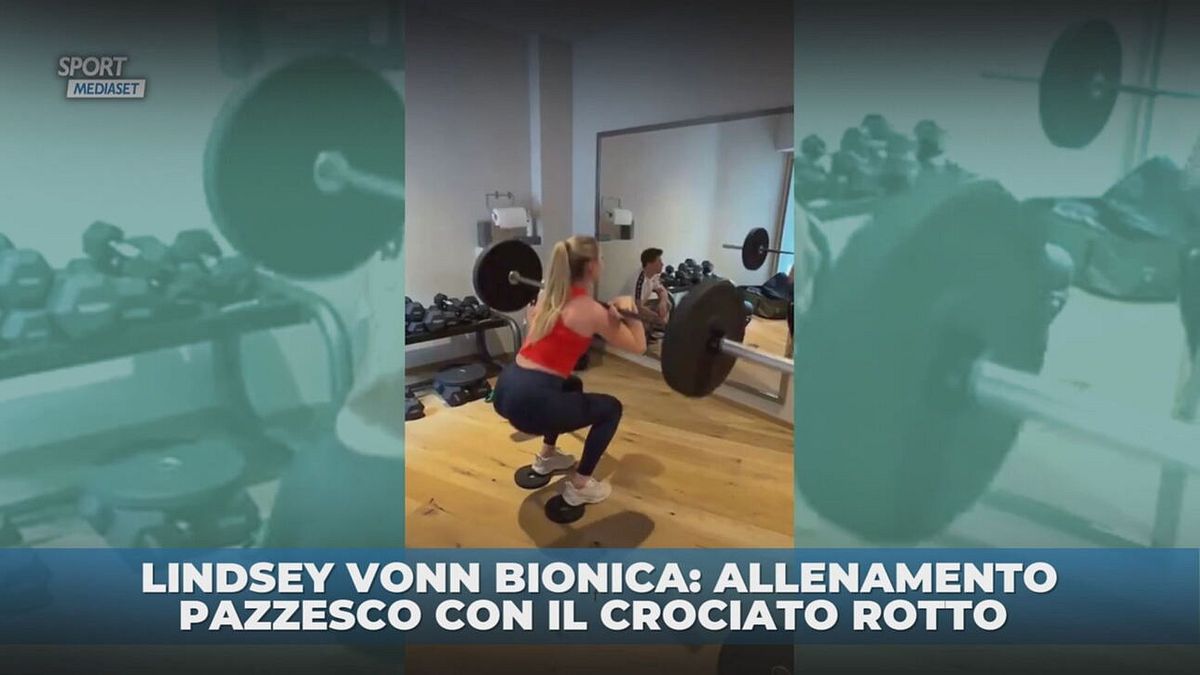 Vonn si allena col crociato rotto