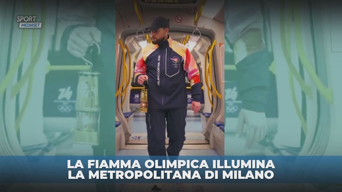 Fiamma Olimpica in metropolitana
