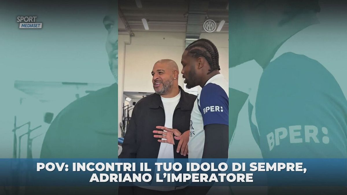 Thuram e Adriano, incontro speciale