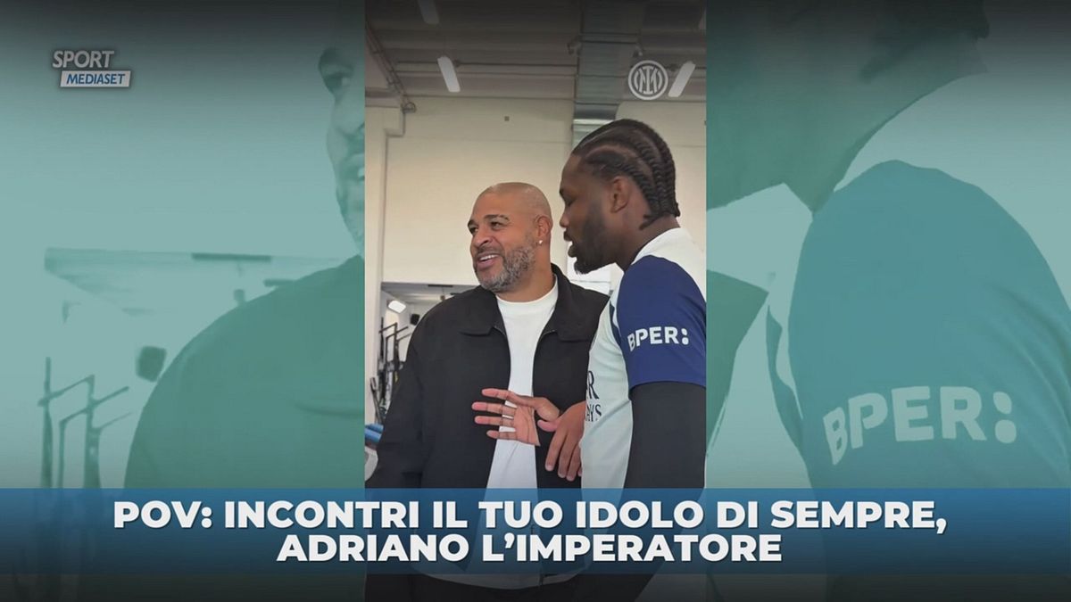 Thuram e Adriano, incontro speciale