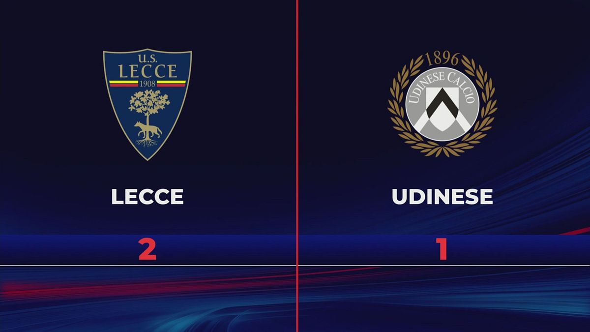Lecce-Udinese 2-1: gli highlights