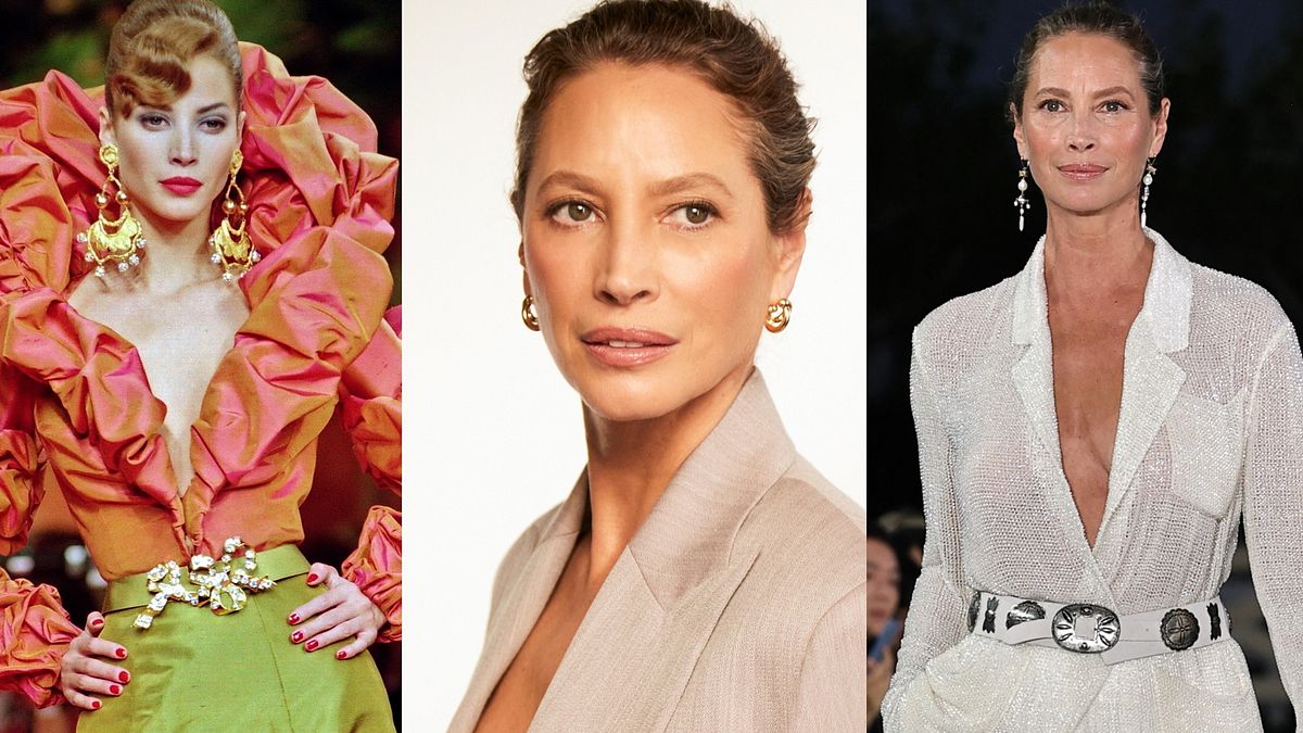 Christy Turlington in passerella nel 1991 e nel 2024 e nuovo volto di Lancôme (photo credits: Hao Zeng x Lancôme)