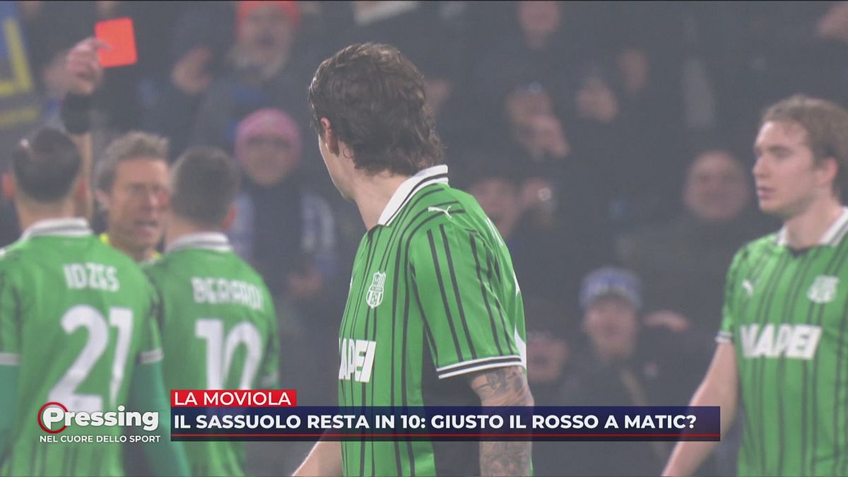 La moviola di Sassuolo-Inter: giusto il rosso a Matic