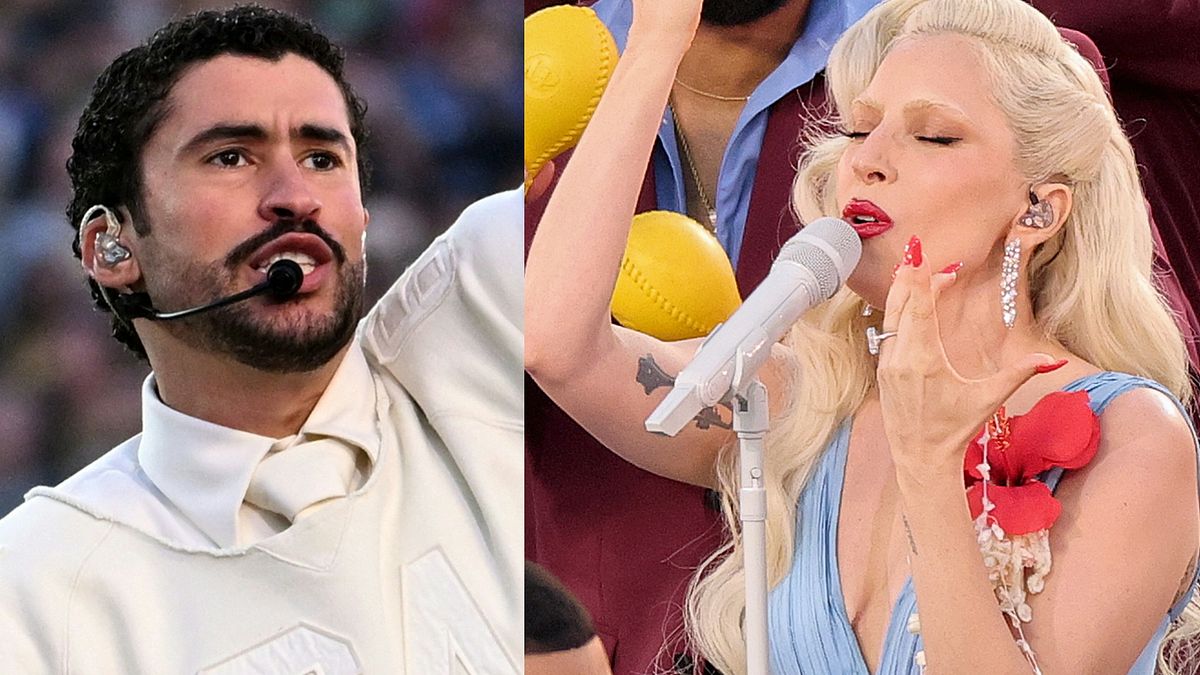 	Lady Gaga e Bud Bunny nell'Halftime Show del Superbowl