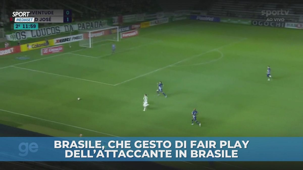 Brasile, che gesto di Fair Play