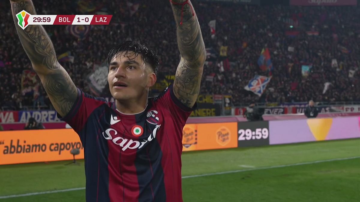 30' | Gol di Castro (Bologna-Lazio 1-0)