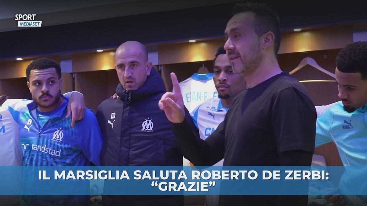 Il saluto del Marsiglia a De Zerbi