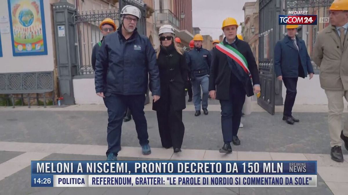 Breaking News delle 14.00 | Meloni a Niscemi, pronto decreto da 150 mln