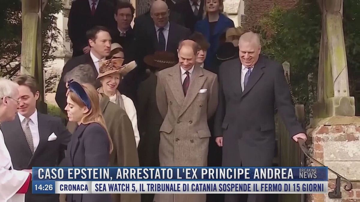 Breaking News delle 14.00 | Caso Epstein, arrestato l'ex principe Andrea