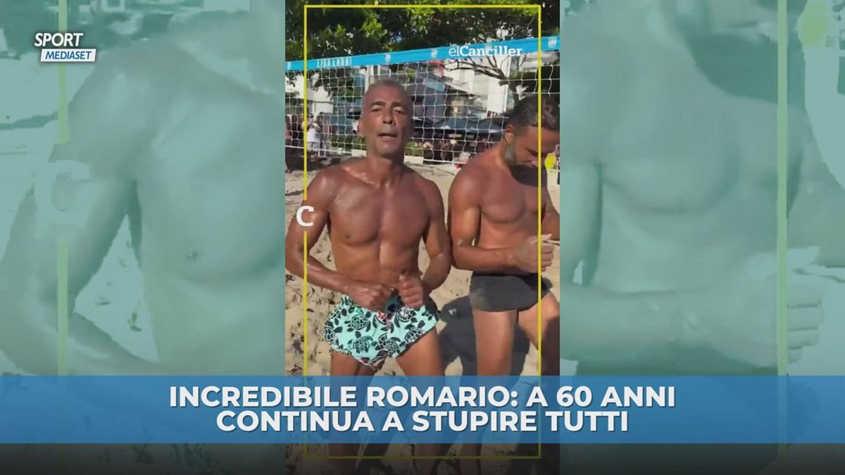 Romario, che fisico a 60 anni!