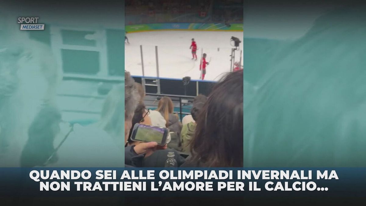 In tribuna per l'Hockey ma con la passione per il calcio
