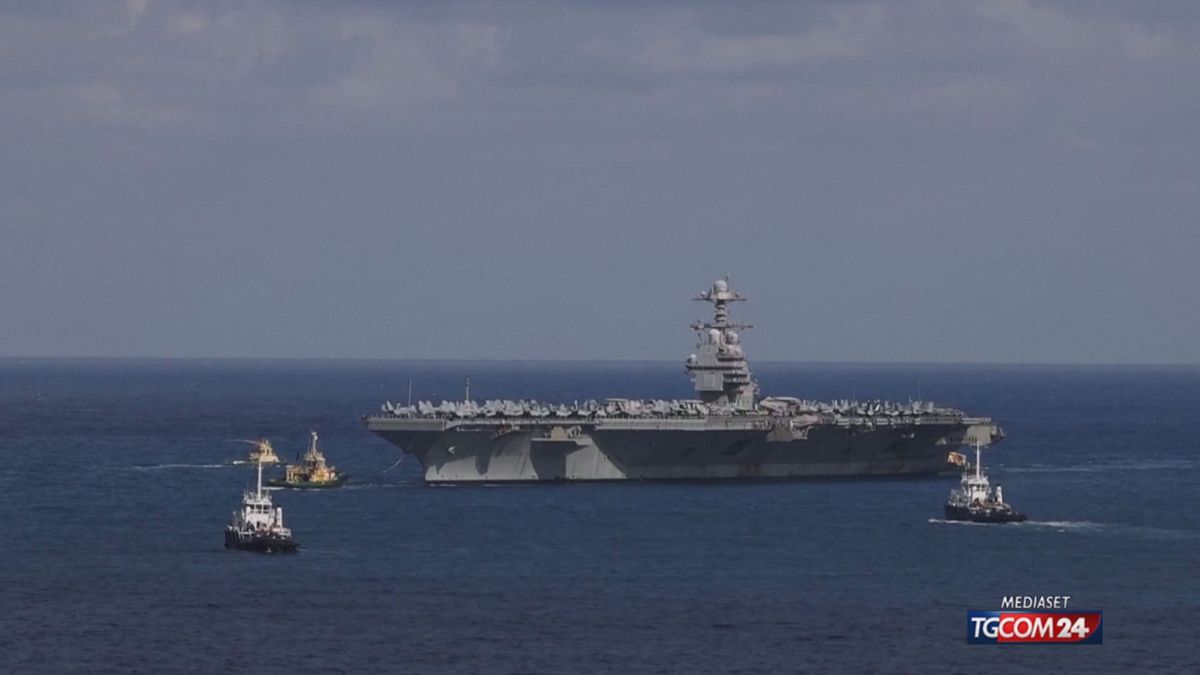 La portaerei Usa Ford è a Creta, in avvicinamento verso Israele
