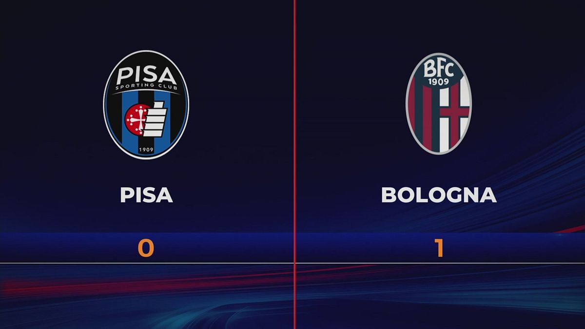 Pisa-Bologna 0-1: gli highlights