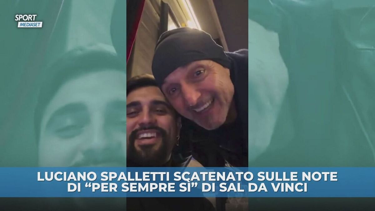 Spalletti scatenato canta Sal da Vinci