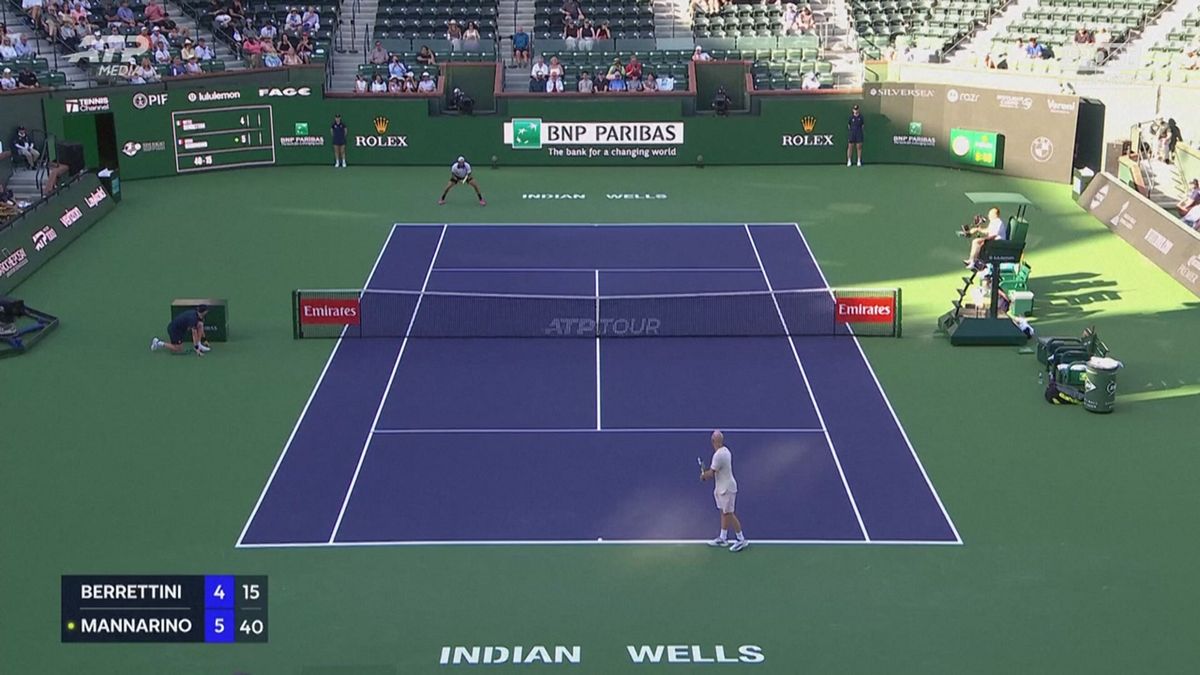 MCH BERRETTINI BATTE MANNARINO A INDIAN WELLS MCH
