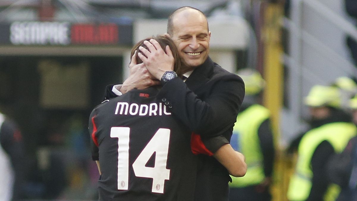 Luka Modric e Massimiliano Allegri