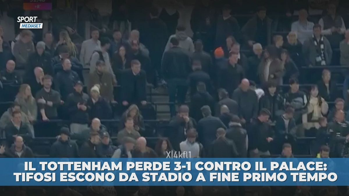Tottenham ancora ko, tifosi lasciano lo stadio a fine primo tempo