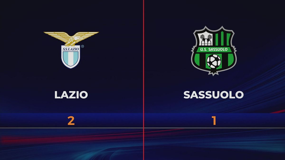 Lazio-Sassuolo 2-1: gli highlights