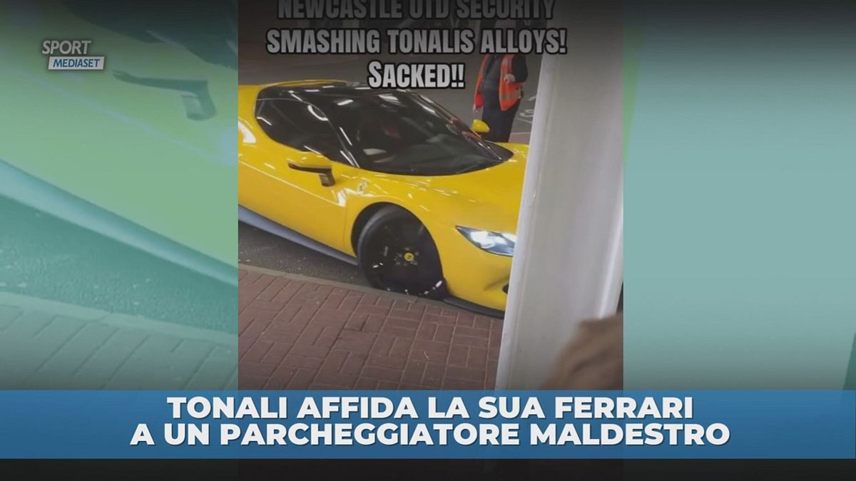 Le Ferrari di Tonali e il parcheggiatore maldestro