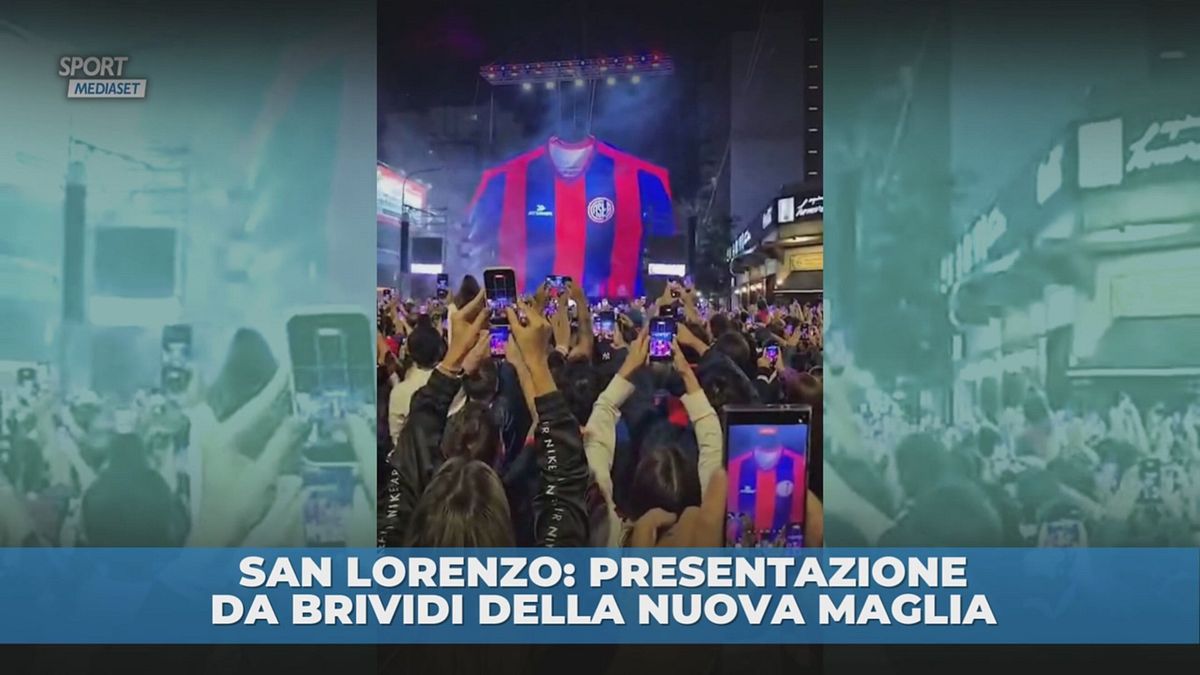 San Lorenzo: presentazione spettacolo della nuova maglia
