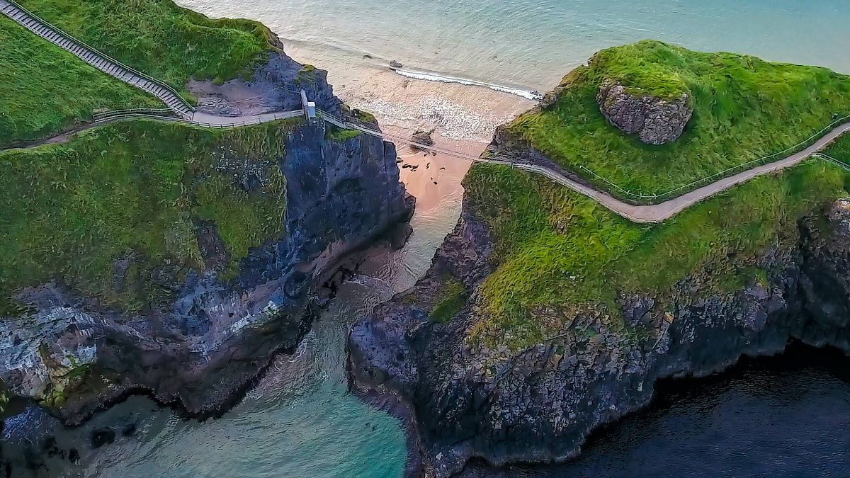 Carrick-a-Rede Rope Bridge, Irlanda del Nord