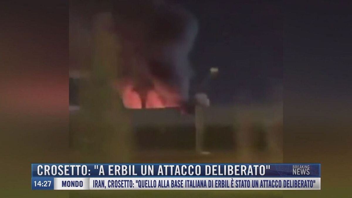 Breaking News delle 14.00 | Crosetto: "A Erbil un attacco deliberato"