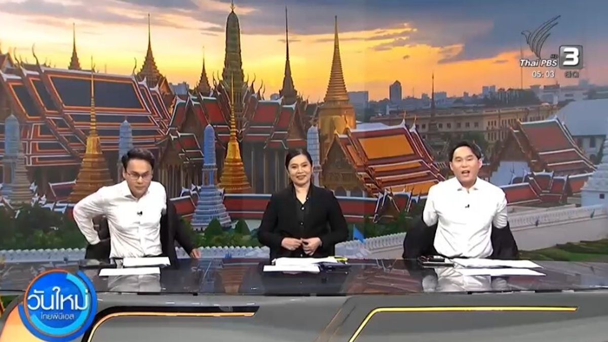Thailandia, i conduttori tv si tolgono la giacca per promuovere il risparmio energetico