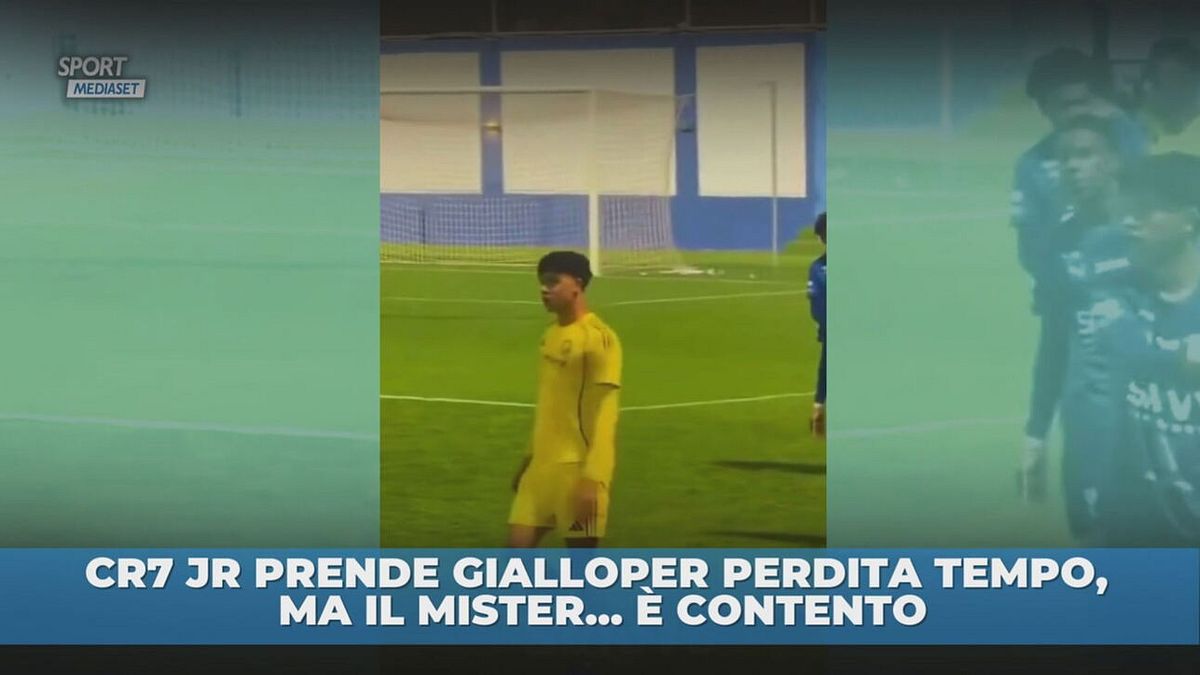 CR7 Jr, giallo e complimenti