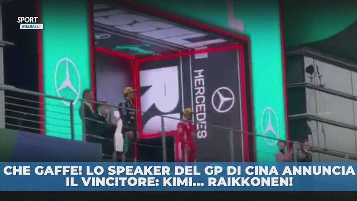 GP Cina: che gaffe lo speaker!