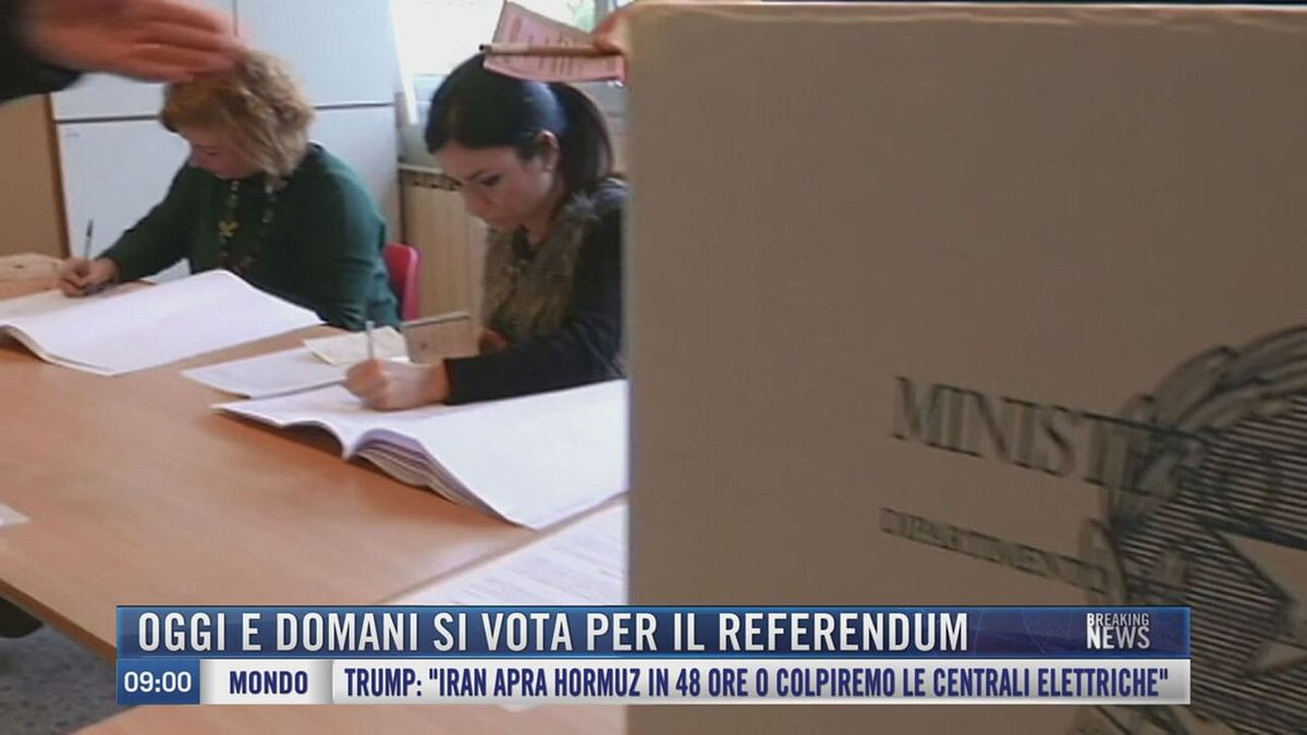 Breaking News delle 09.00 | Oggi e domani si vota per il referendum