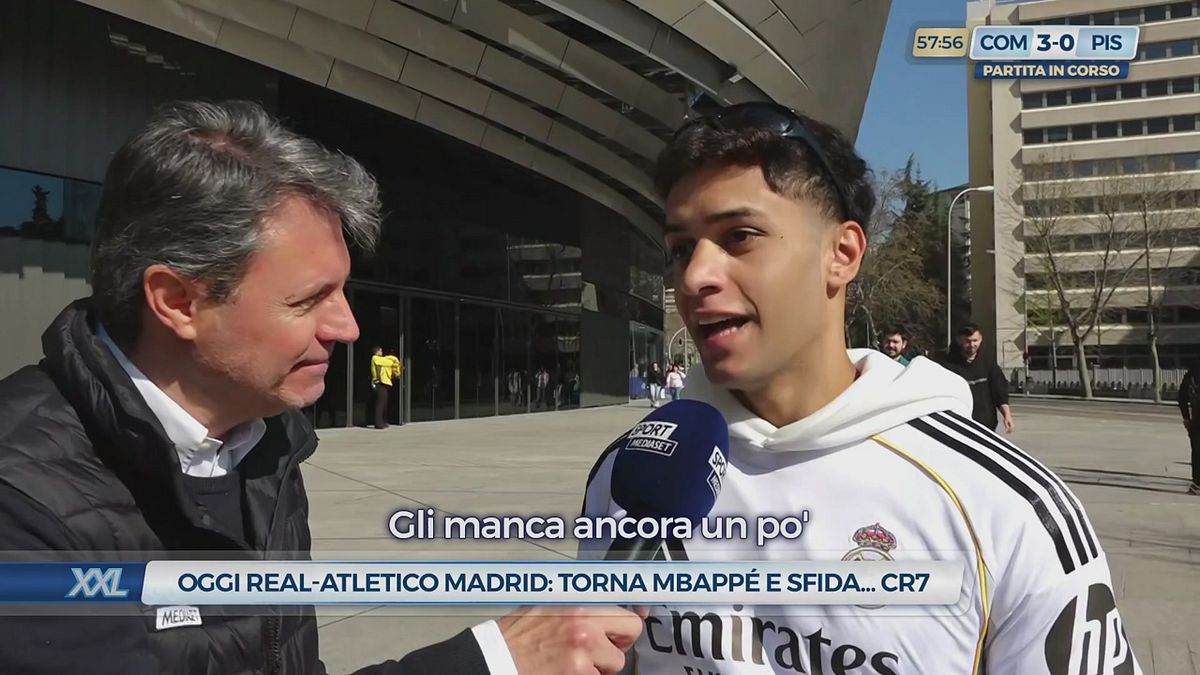 Oggi Real-Atletico Madrid: torna Mbappè e sfida...CR7