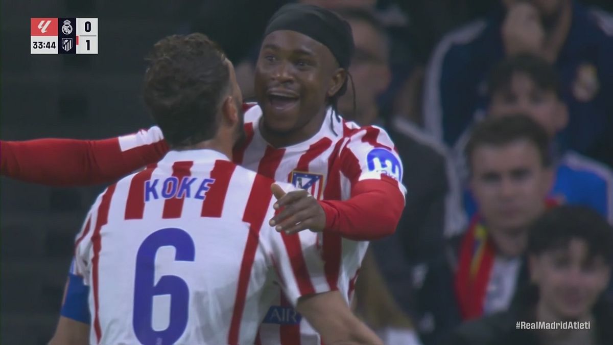 Lookman sblocca la gara al Bernabéu, Real-Atlético 0-1