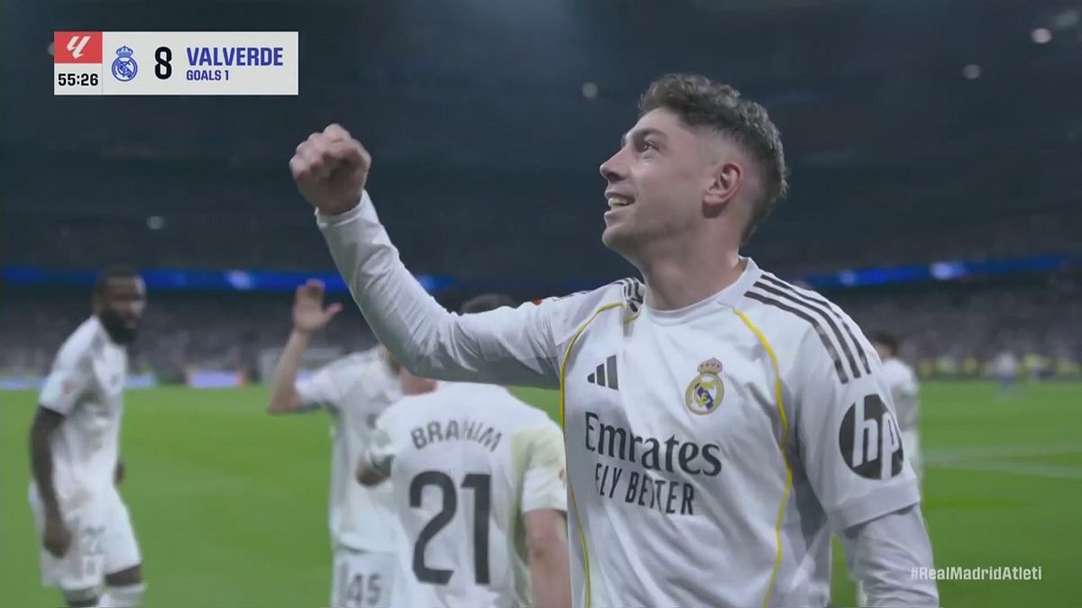 Valverde firma il sorpasso sui Colchoneros, Real-Atlético 2-1