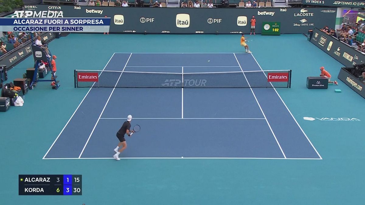 Alcaraz fuori a sorpresa