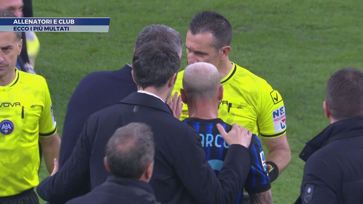 Allenatori e club: ecco i più multati