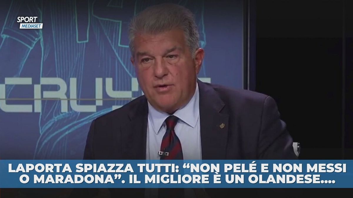 Laporta spiazza tutti: "Il migliore è  Cruijff"