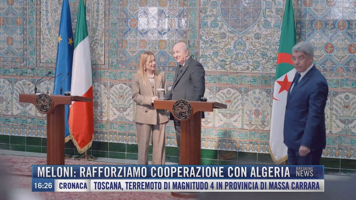Breaking News delle 16.00 | Meloni: rafforziamo cooperazione con Algeria