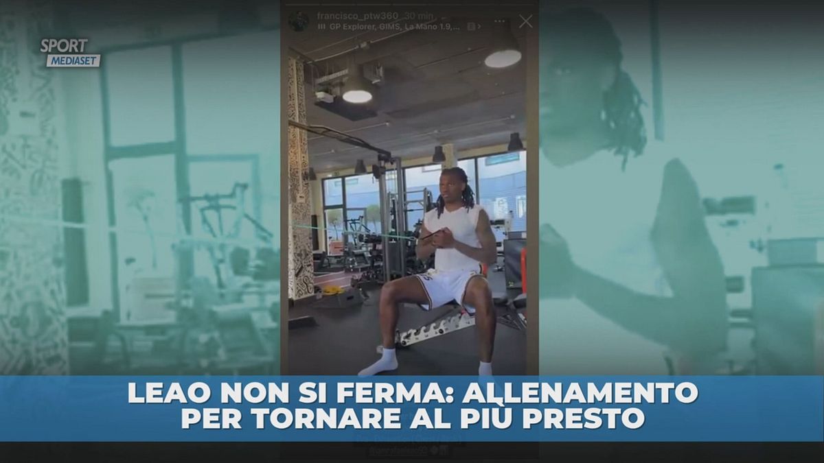 Leao, duro lavoro in palestra per rientrare