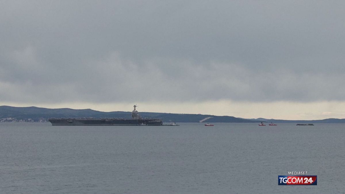 La portaerei Usa si ferma per manutenzione in Croazia