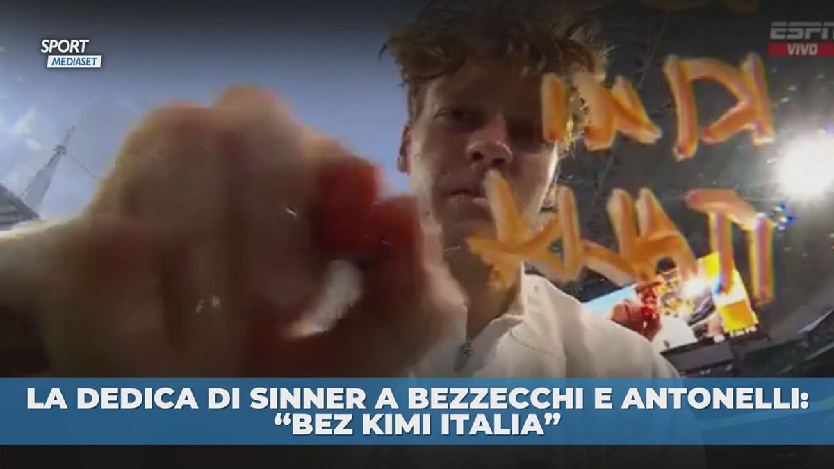 Sinner: dedica a Bezzecchi e Antonelli
